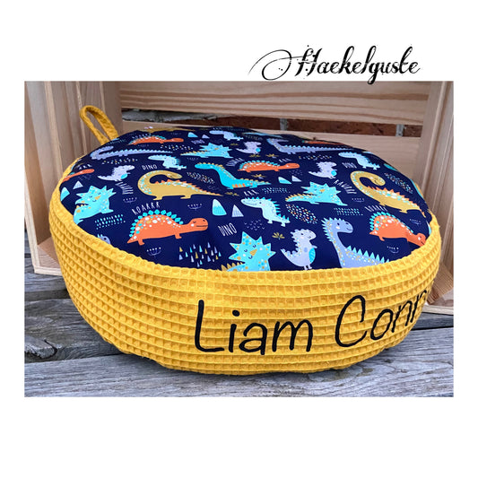 19 Farben - Sitzkissen / Softshell Bodenkissen / wasserfest/Personalisierbar/Kita/Morgenkreis/Kinderzimmer/Bodenkissen