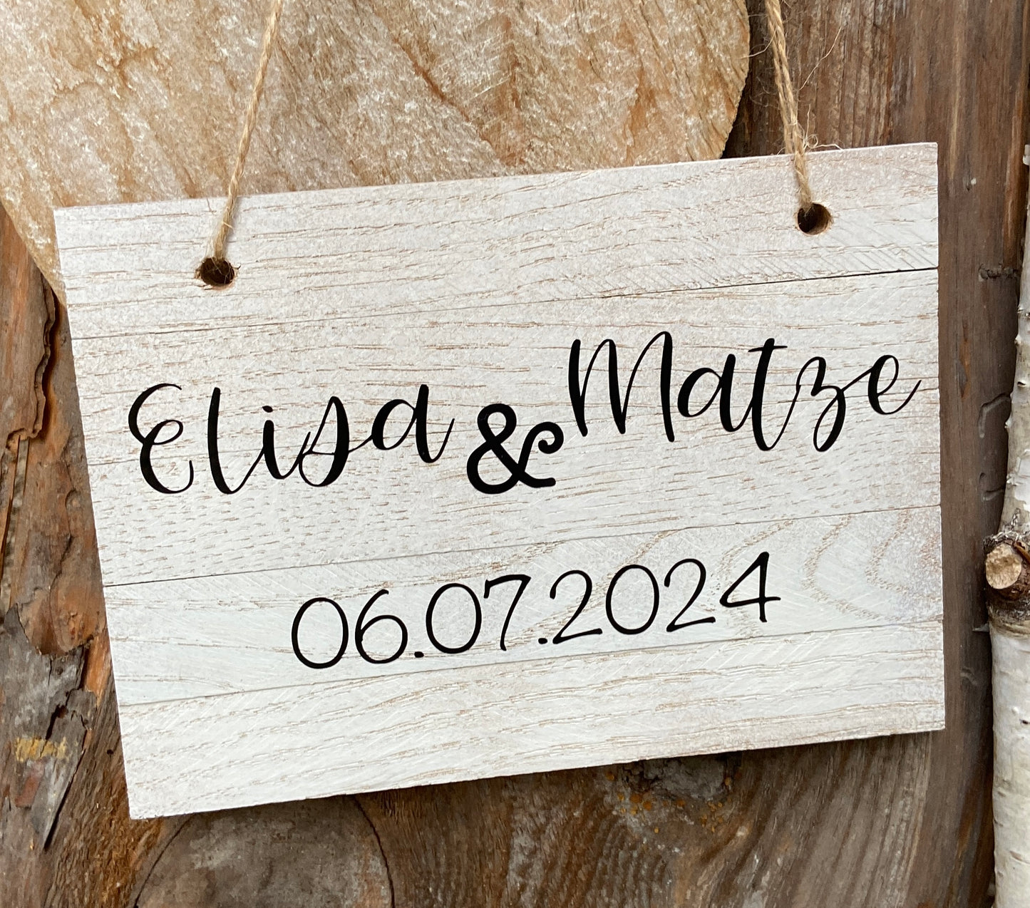 Holzschilder, Dekoschilder, Candybar, Hochzeit, Wollkommen, Just Married, Geschenk Hochzeit