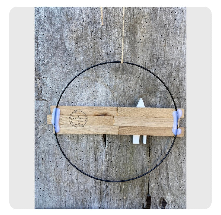 30 cm großer Türkranz Tervetuloa Finnland Willkommen Haus Metallring Geschenk Hauseinweihung Freundin Türschild Holzschild Eingang