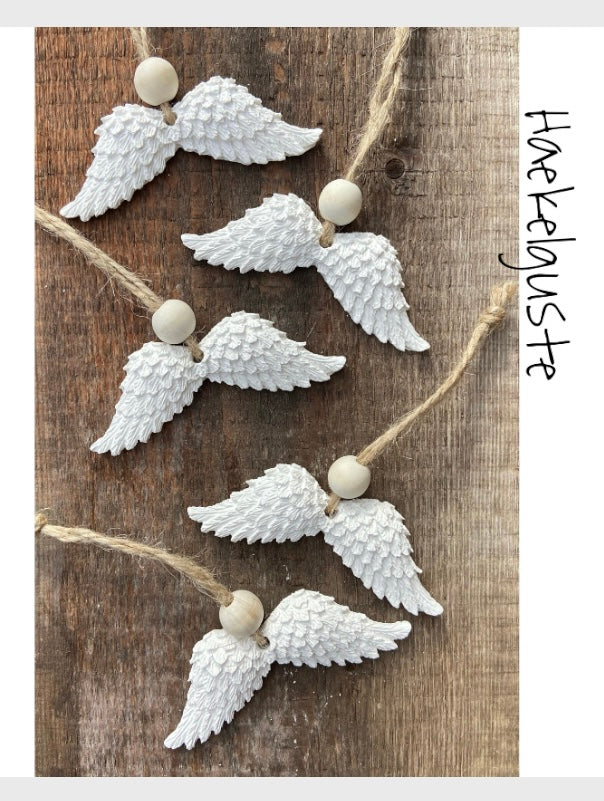Anhänger Engelsflügel, Geschenkanhänger, Baumhänger, Tannenbaum, Wichtelgeschenk, Kleinigkeit, Engel, Weihnachten