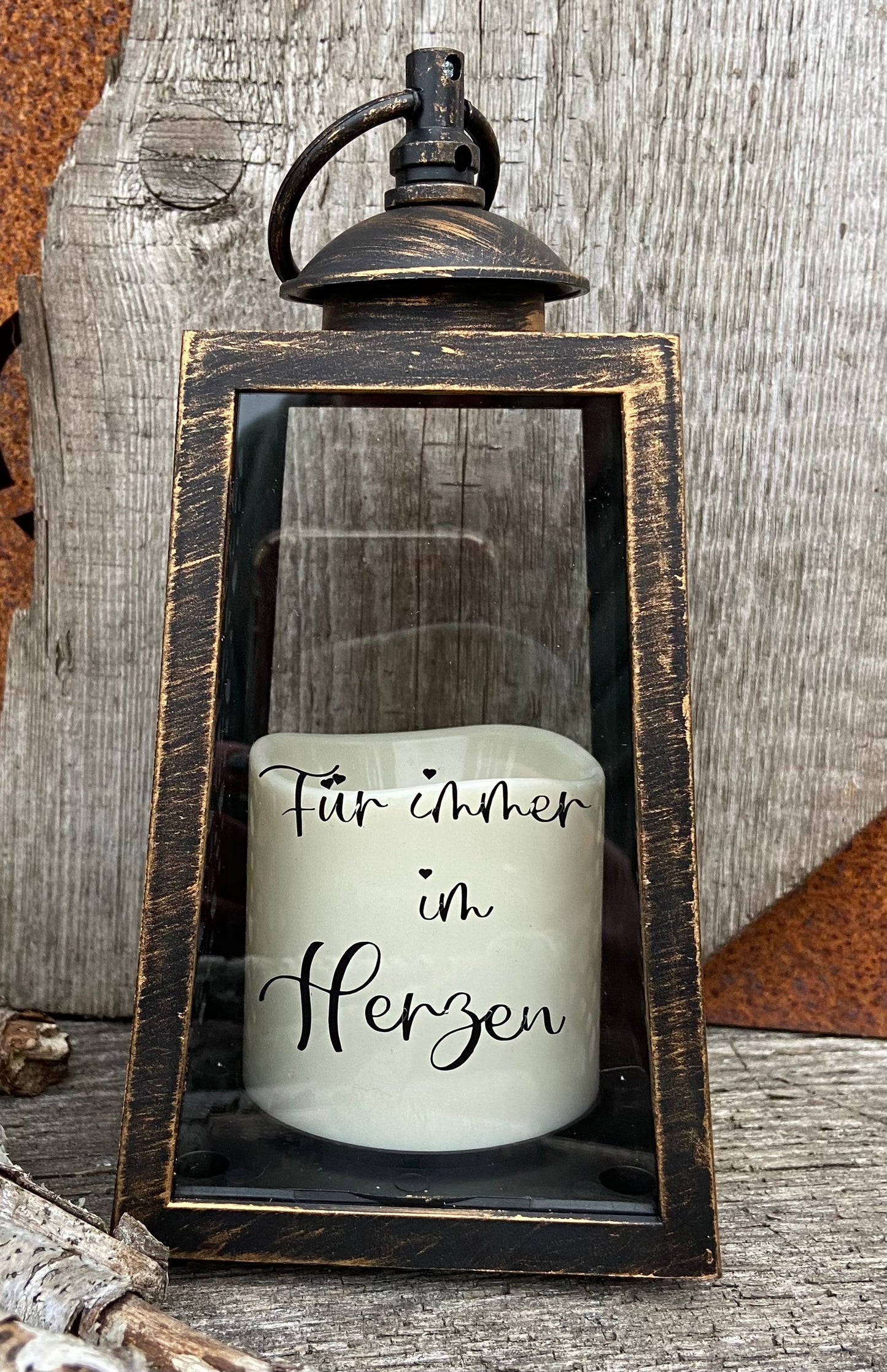 Grablaterne/ Trauerlicht / Grabschmuck / Beisetzung / Personalisiert / Trostlicht / Erinnerungslicht / Grablicht / Grableuchte mit Name
