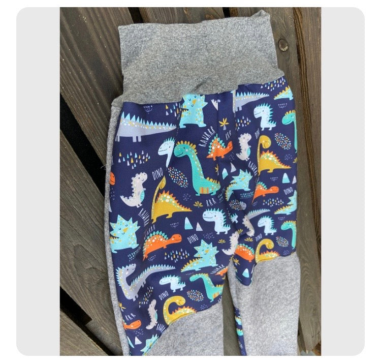 Wollwalk Hose mit Besatz Knie Po aus Softshell Überhose Outdoor Pants gefütterte Hose unisex Waldkindergarten warme Hose