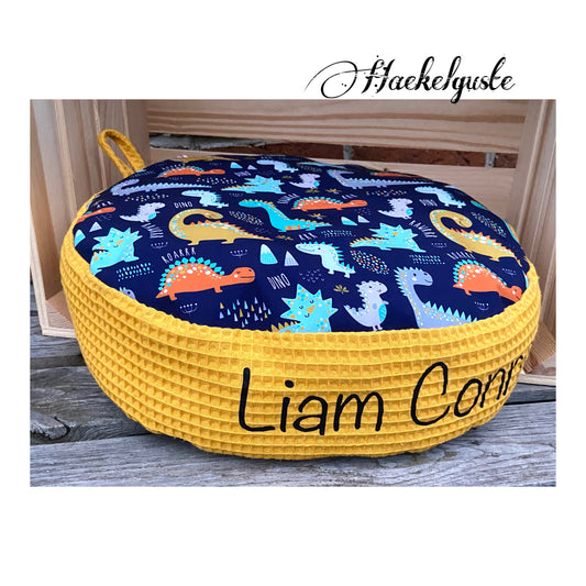 19 Farben - Sitzkissen / Softshell Bodenkissen / wasserfest/Personalisierbar/Kita/Morgenkreis/Kinderzimmer/Bodenkissen/Sitzplatz/Rund (Kopie) (Kopie)