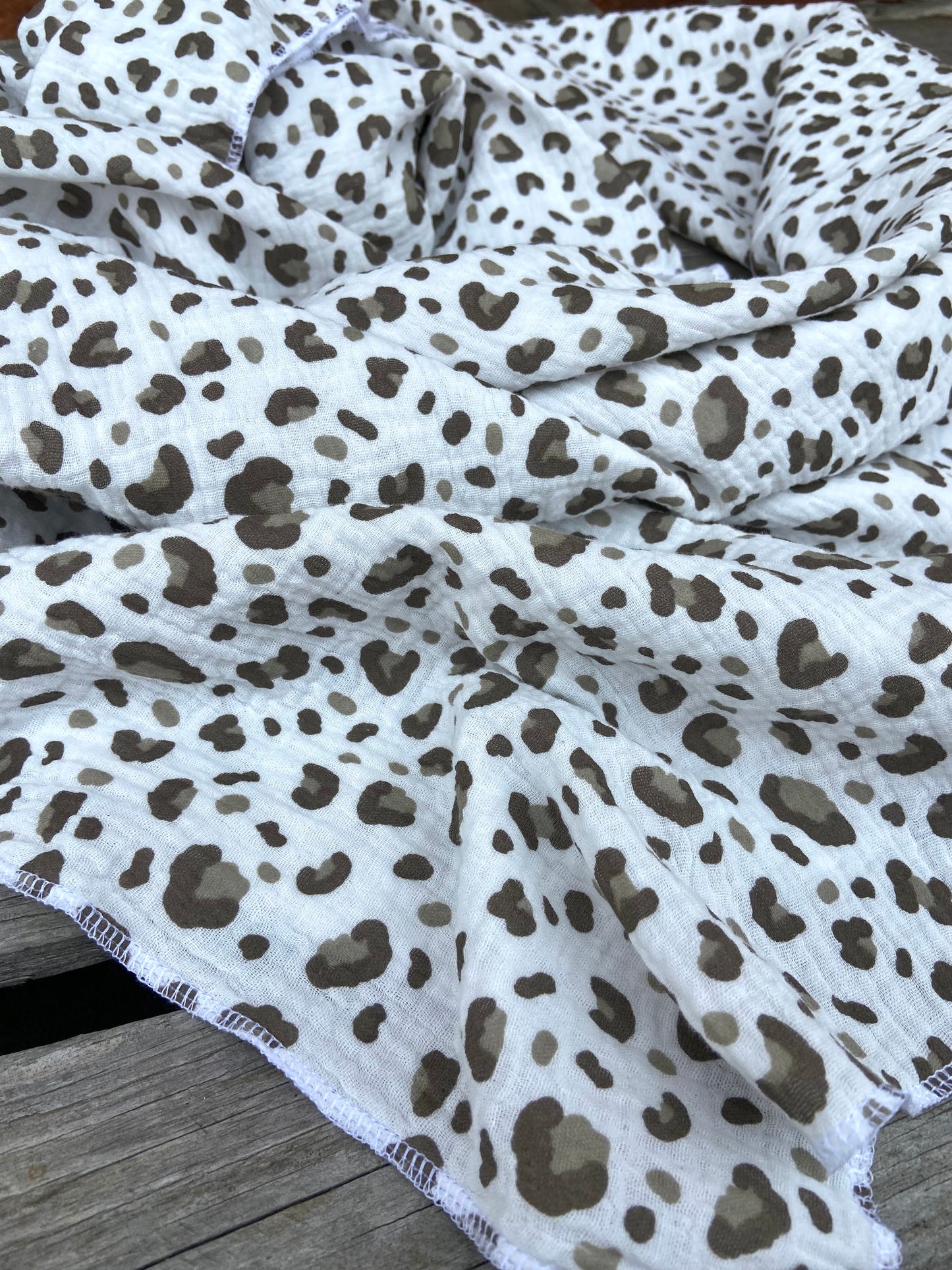 XXL Musselintuch Dreieckstuch Musselin leopardenprint großes Tuch Damen Geschenk Geburtstag Mama