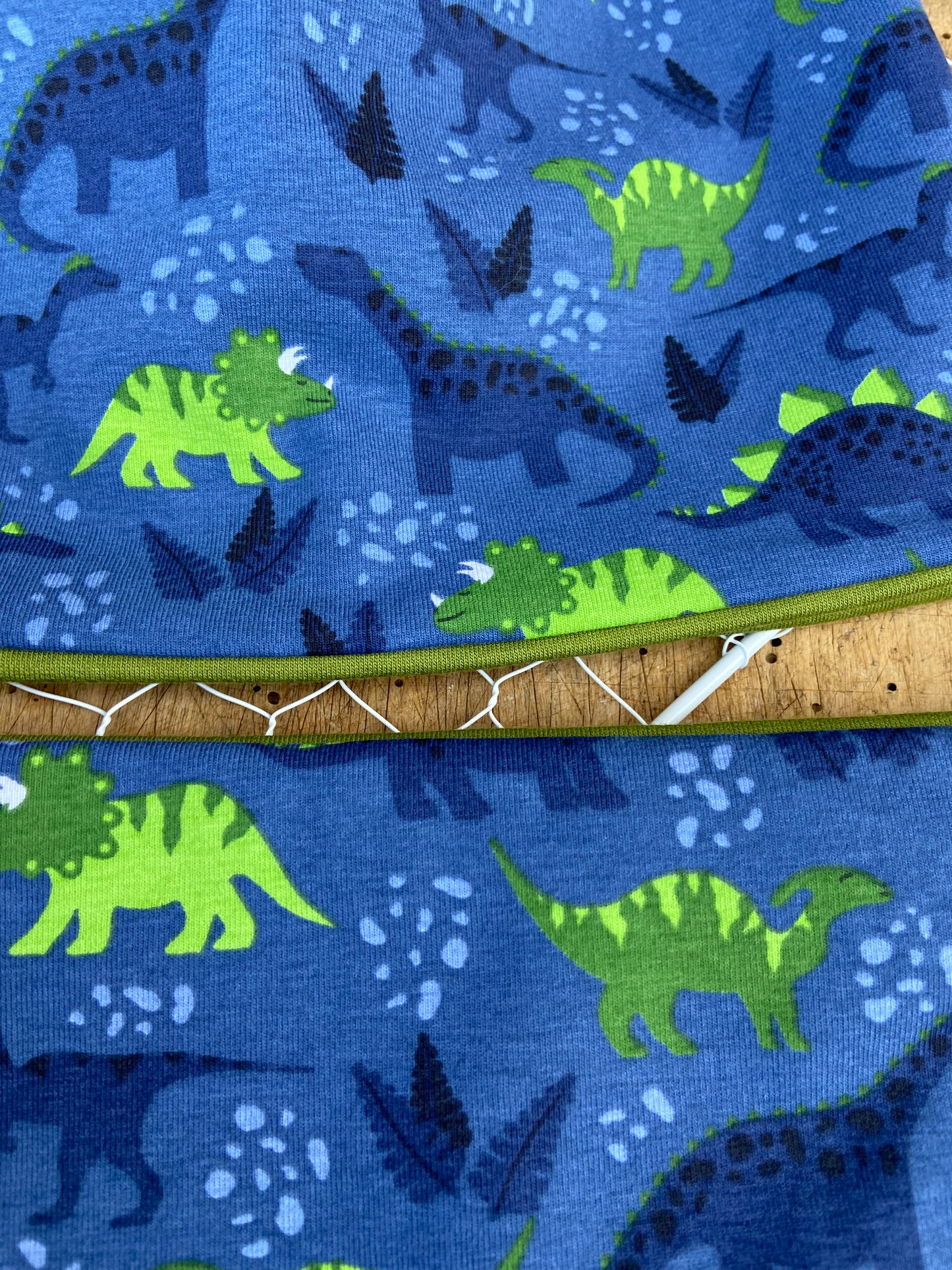 Mütze Dino Beanie o. Loop Jersey o.  Fleece    Kinder unisex Dinosaurier blau grün oliv Jungen Mütze Übergang gefüttert 2 lagig