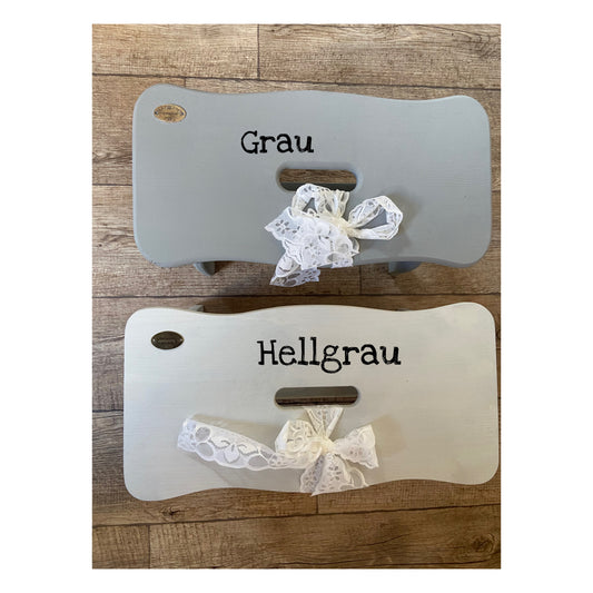 5 Farben Shabby Landhaus Fußbank Schemel Hocker grün weiß grau rosa antik rustikal Landhausküche Kinderzimmer Scandi Möbel kleine Bank