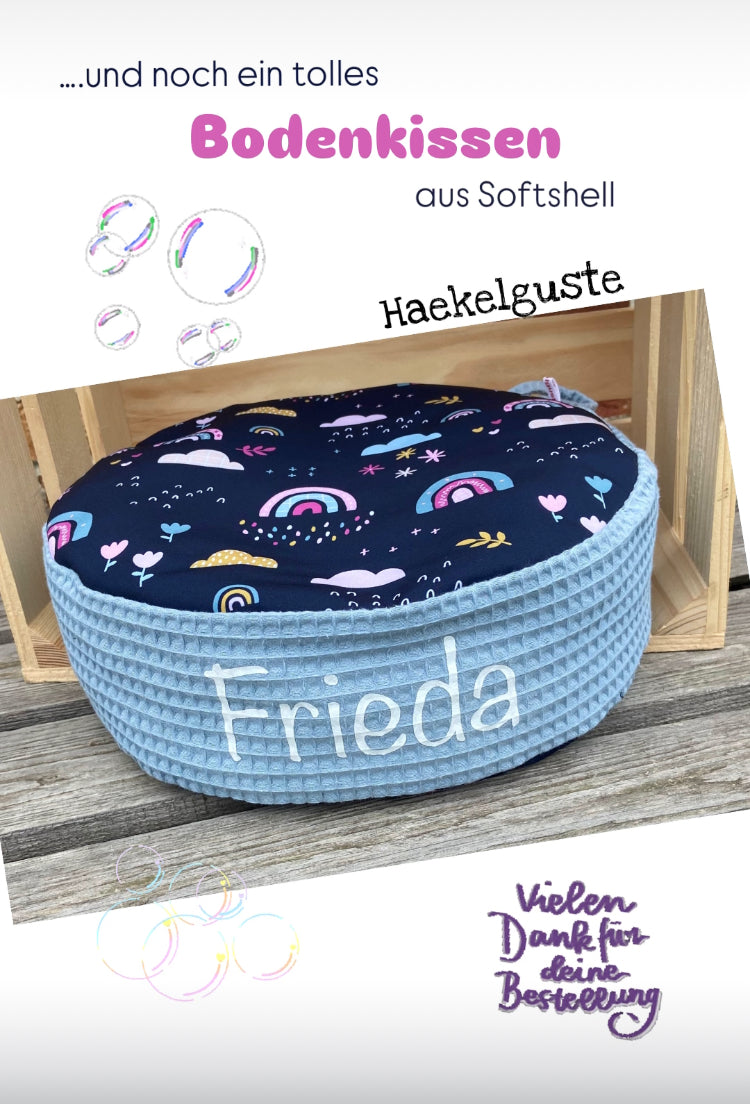 19 Farben - Sitzkissen / Softshell Bodenkissen / wasserfest/Personalisierbar/Kita/Morgenkreis/Kinderzimmer/Bodenkissen/Sitzplatz/Rund (Kopie) (Kopie) (Kopie)