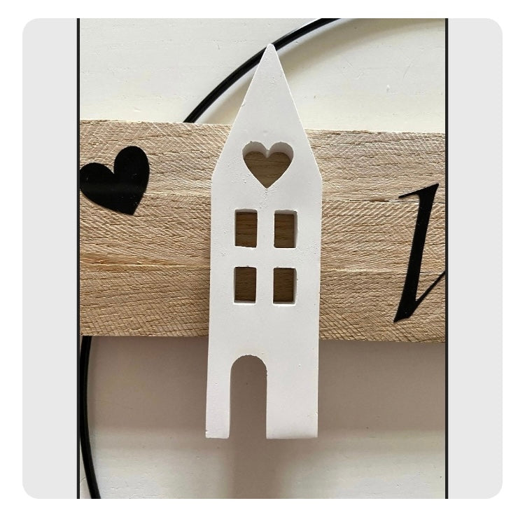 30 cm großer Türkranz Velkomst Norwegen Willkommen Haus Metallring Geschenk Hauseinweihung Freundin Türschild Holzschild Eingang