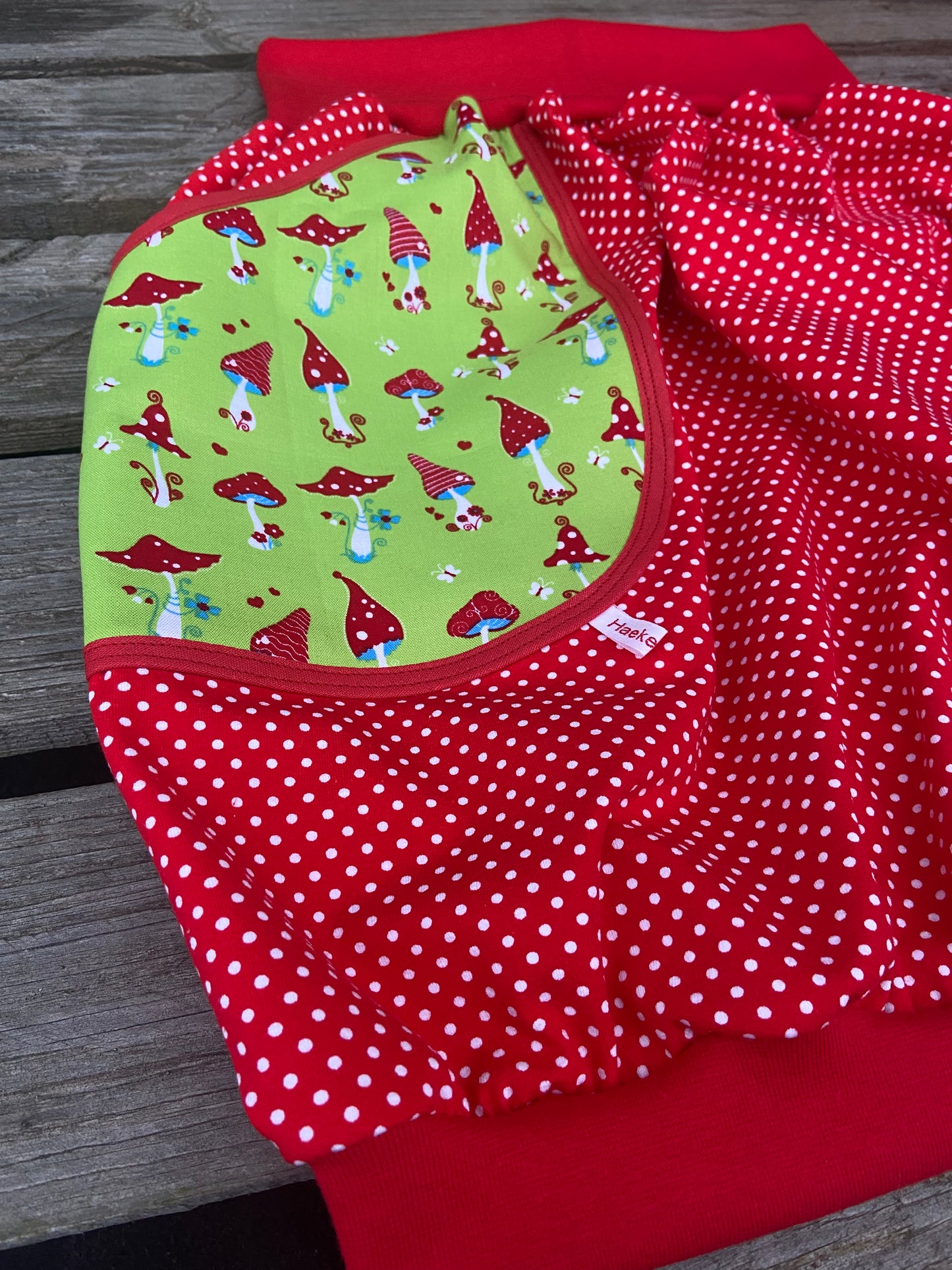 Ballonrock "Pilz" rot Punkte Damen Rock Häkelguste