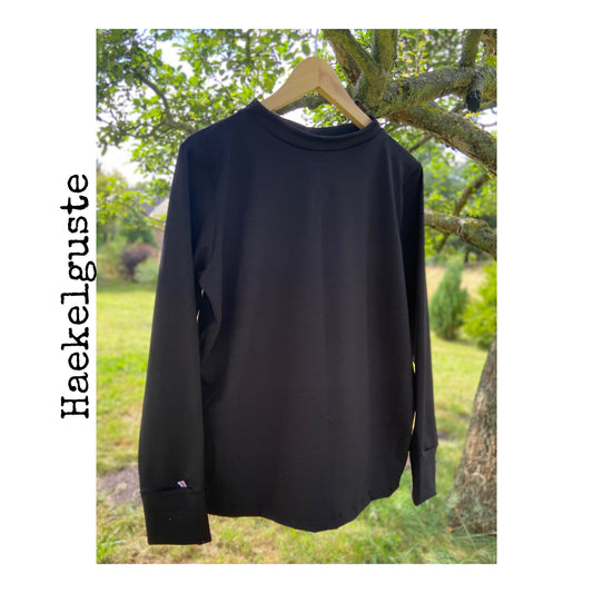 der Klassiker, Langarmshirt Damen schwarz