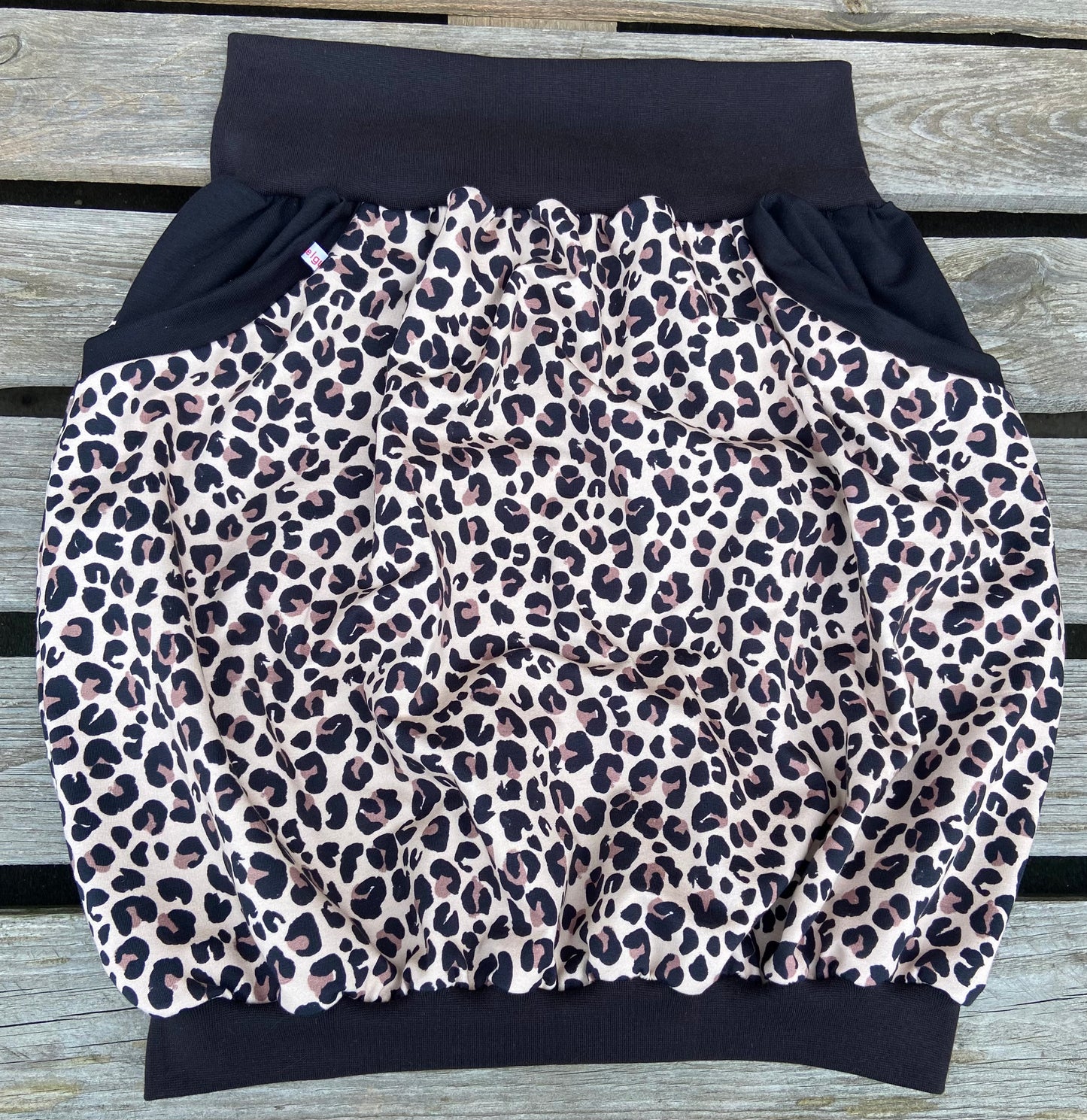 Leoprint Ballon Rock , Leopardenmuster Damen Rock , Animal Skin