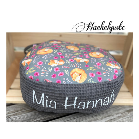19 Farben - Sitzkissen / Softshell Bodenkissen / wasserfest/Personalisierbar/Kita/Morgenkreis/Kinderzimmer/Bodenkissen/Sitzplatz/Rund (Kopie)