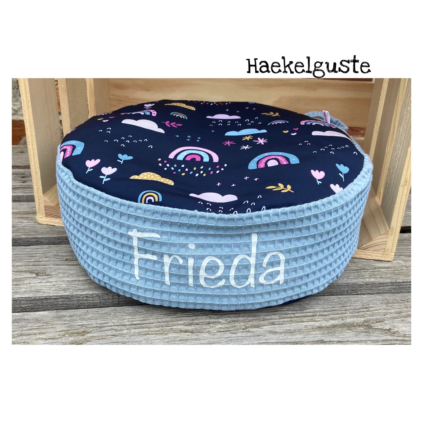 19 Farben - Sitzkissen / Softshell Bodenkissen / wasserfest/Personalisierbar/Kita/Morgenkreis/Kinderzimmer/Bodenkissen/Sitzplatz/Rund (Kopie) (Kopie) (Kopie)