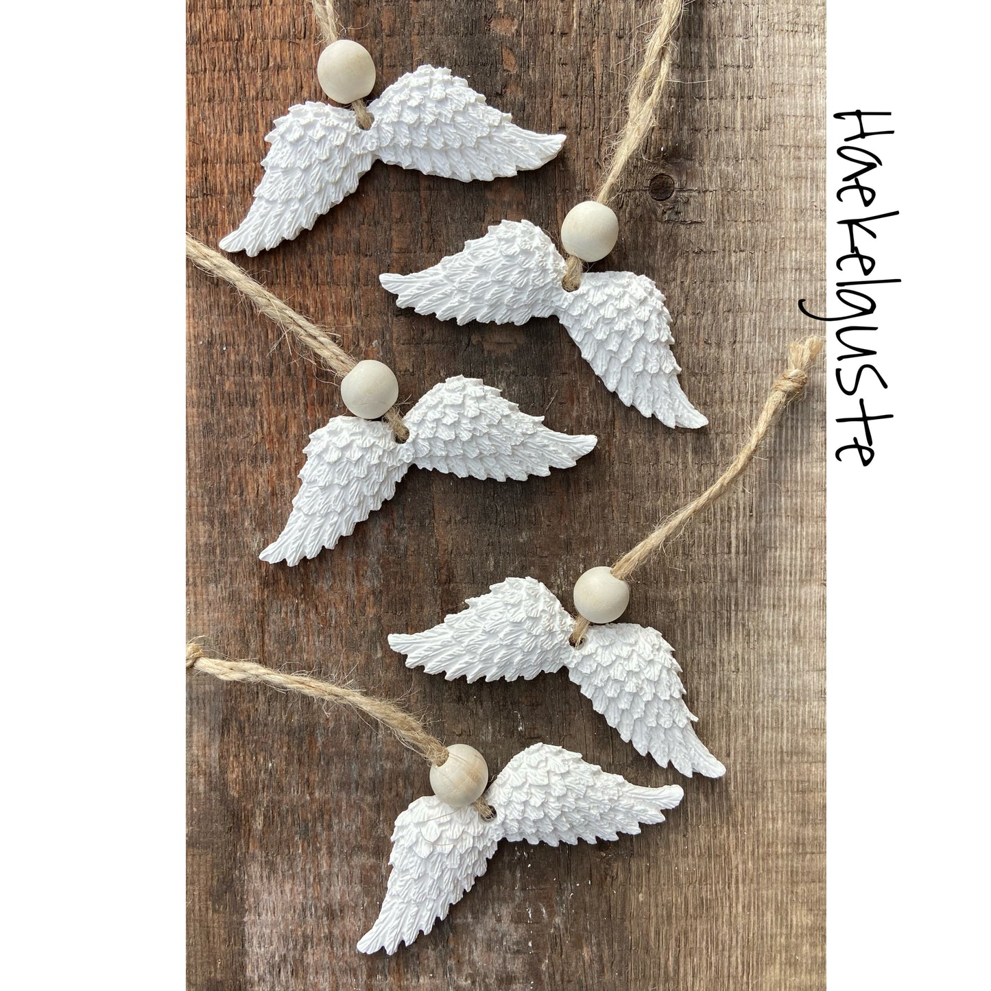 Anhänger Engelsflügel, Geschenkanhänger, Baumhänger, Tannenbaum, Wichtelgeschenk, Kleinigkeit, Engel, Weihnachten