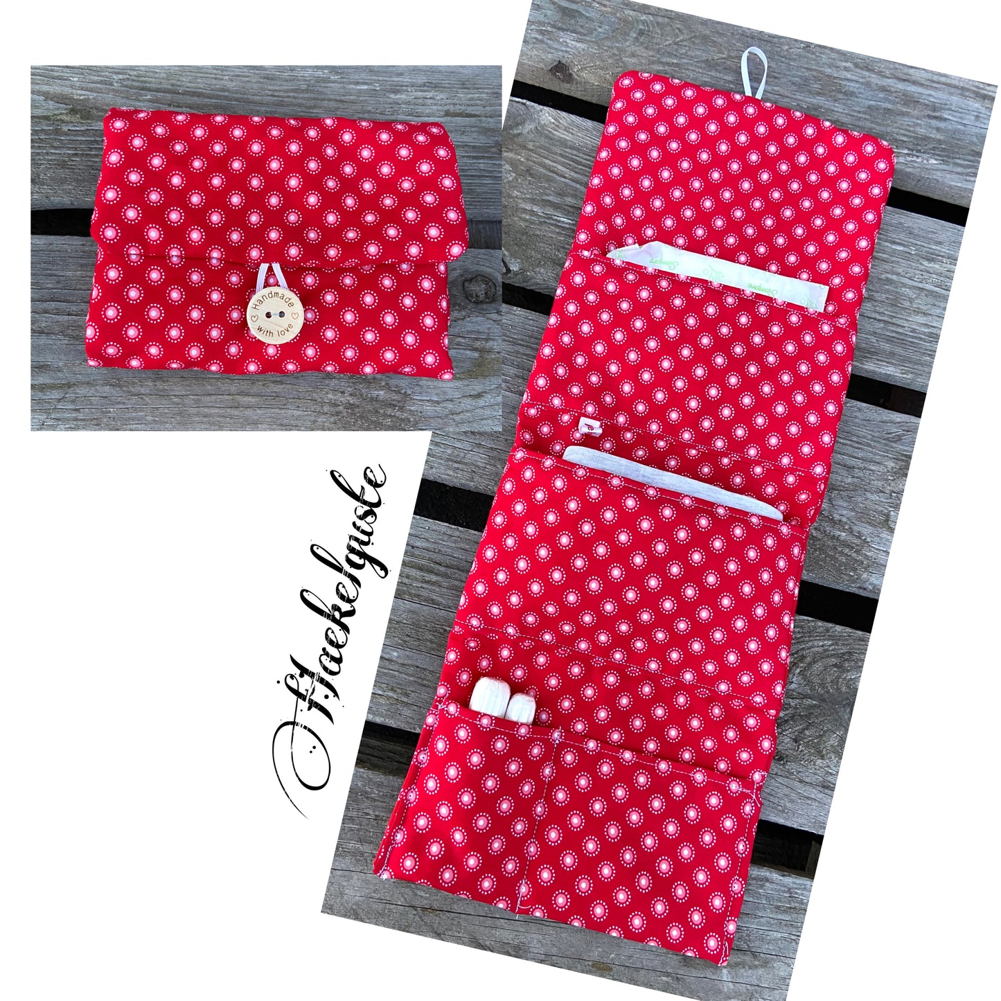 Kit Periode, Tasche Binden ,  Tampon , erste Periode türkis Punkte Geschenk Mädchen Teenager Teen