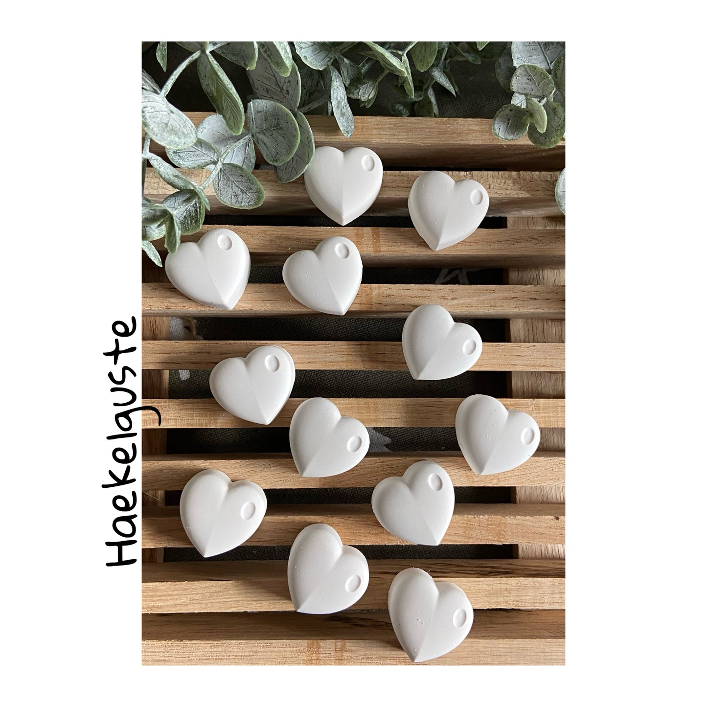 Herzen Streudeko Tischdeko Deko Landhaus Shabby Hochzeit Taufe Konfirmation weiß Herz