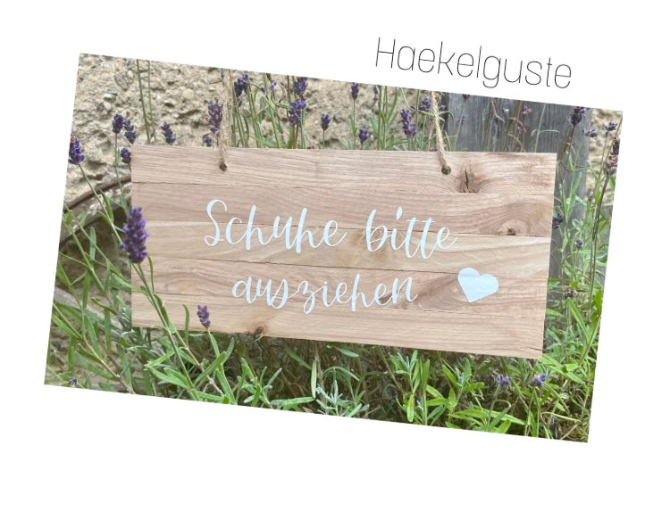 Türschild Schuhe ausziehen Haus Geschenk Hauseinweihung Freundin Türschild Holzschild Eingang  neues Heim Zuhause Hochzeit
