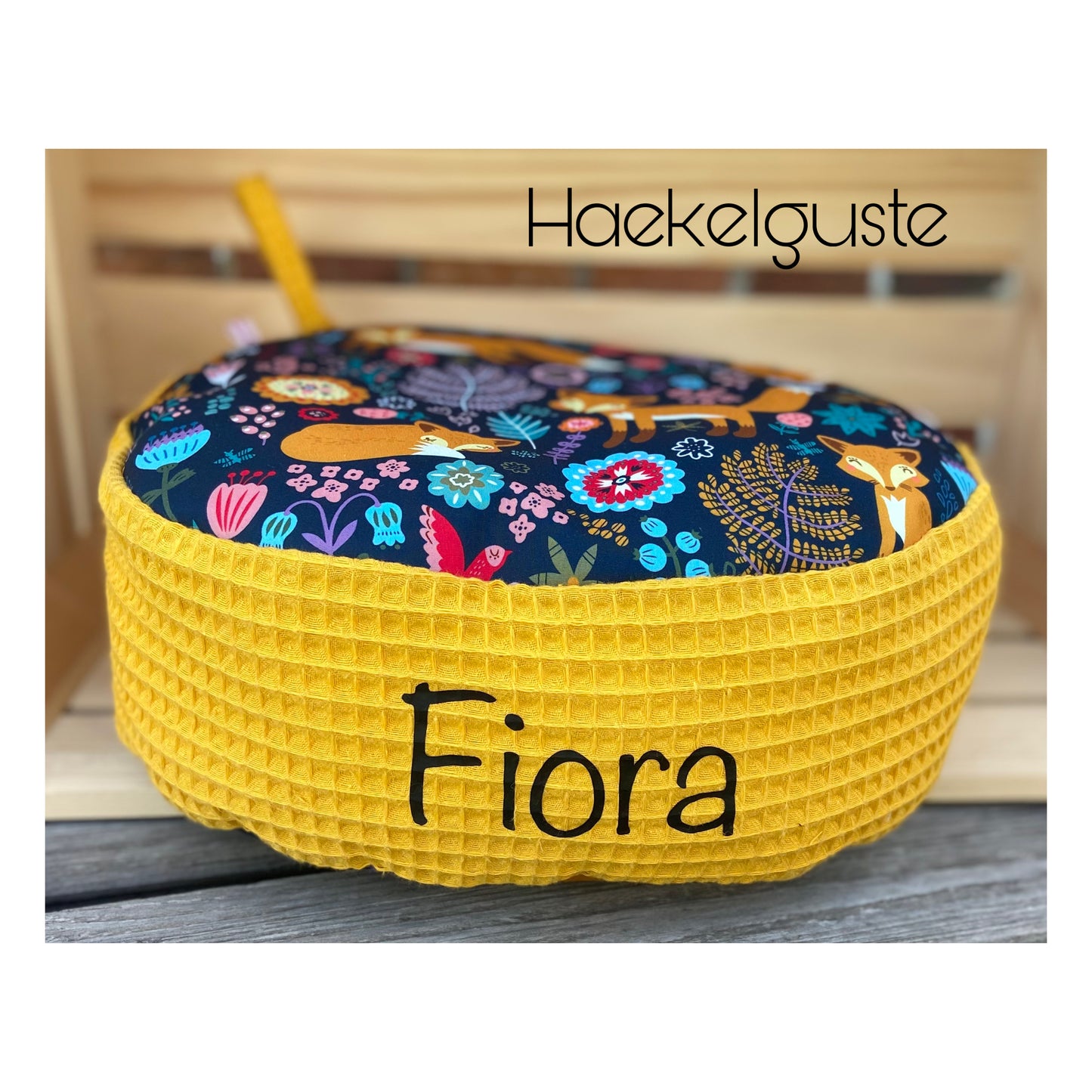 19 Farben - Sitzkissen / Softshell Bodenkissen / wasserfest/Personalisierbar/Kita/Morgenkreis/Kinderzimmer/Bodenkissen/Sitzplatz/Rund