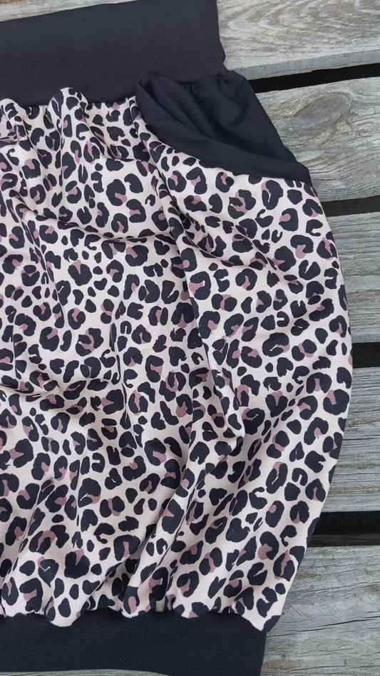 Leoprint Ballon Rock , Leopardenmuster Damen Rock , Animal Skin
